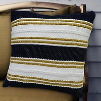 Vibhsa Braid Square Throw Pillow