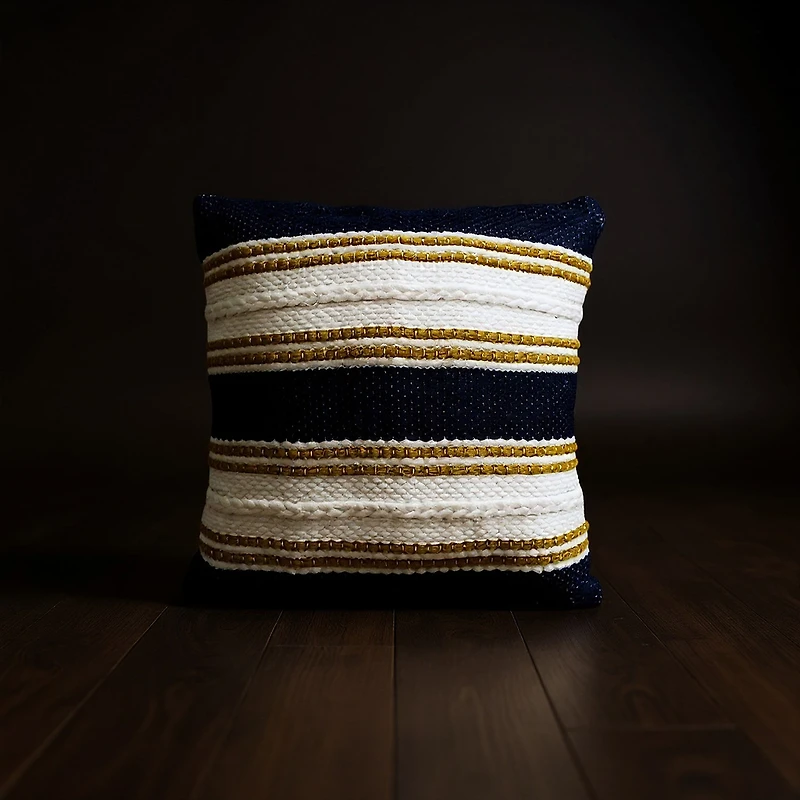 Vibhsa Braid Square Throw Pillow