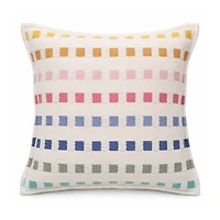 Vibhsa Playful Check Square Throw Pillow