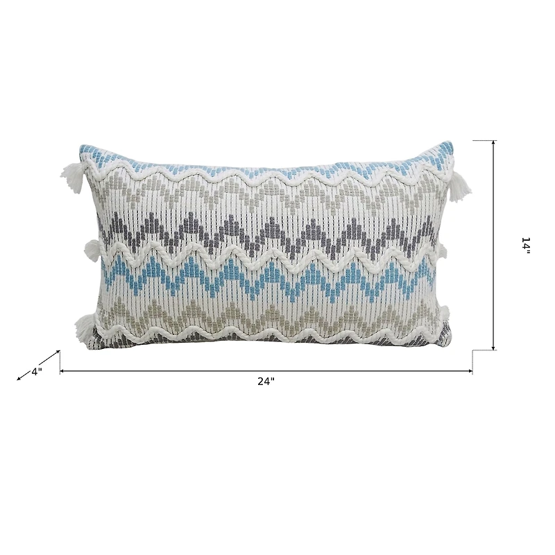 Vibhsa Chevron Braid Rectangular Throw Pillow