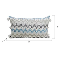 Vibhsa Chevron Braid Rectangular Throw Pillow