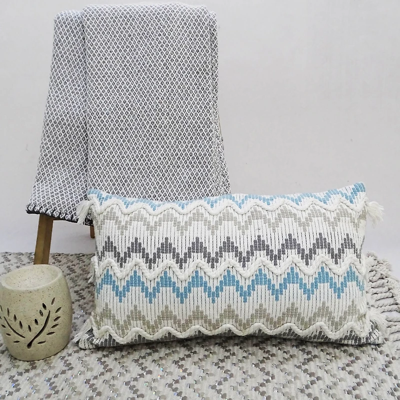 Vibhsa Chevron Braid Rectangular Throw Pillow