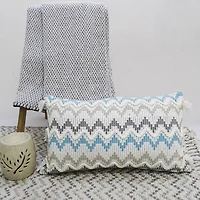 Vibhsa Chevron Braid Rectangular Throw Pillow