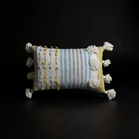 Vibhsa Large Poms Rectangular Throw Pillow