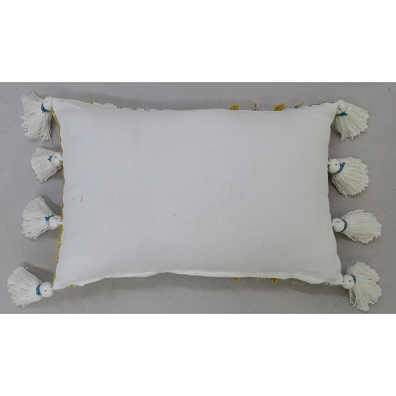 Vibhsa Large Poms Rectangular Throw Pillow
