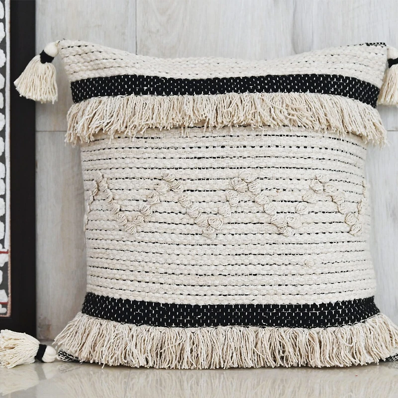 Vibhsa Stripes Square Throw Pillow