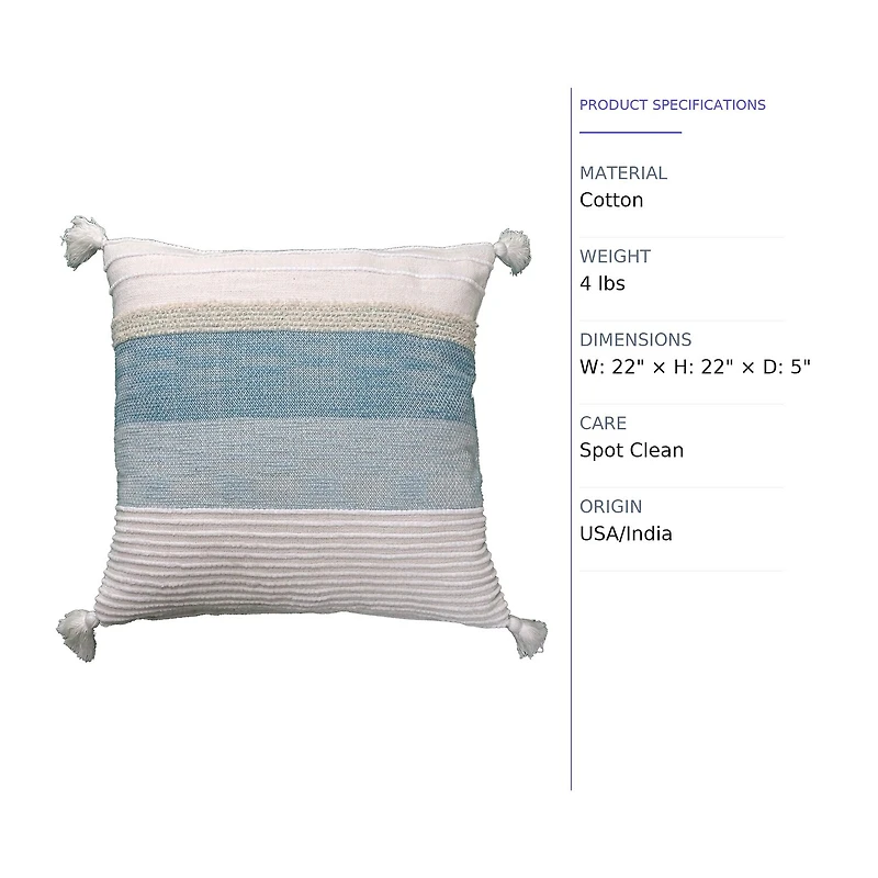 Vibhsa Elegant Square Throw Pillow