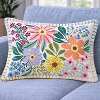 Vibhsa Backyard Garden Rectangular Throw Pillow