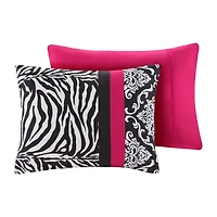 Intelligent Design Gemma Zebra Comforter Set with decorative pillow
