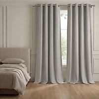 Madison Park Mira Grommet Top 100% Blackout Set of 2 Curtain Panel