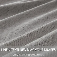 Madison Park Mira Grommet Top 100% Blackout Set of 2 Curtain Panel