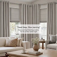 Madison Park Mira Grommet Top 100% Blackout Set of 2 Curtain Panel