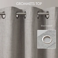Madison Park Mira Grommet Top 100% Blackout Set of 2 Curtain Panel