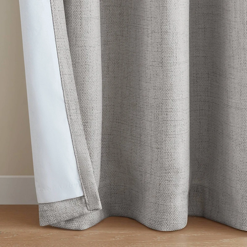 Madison Park Mira Grommet Top 100% Blackout Set of 2 Curtain Panel