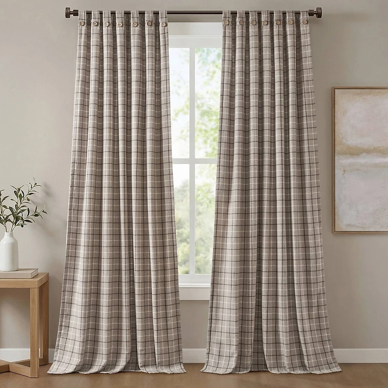 Madison Park Salford Rod Pocket Room Darkening Single Curtain Panel