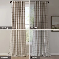 Madison Park Salford Rod Pocket Room Darkening Single Curtain Panel