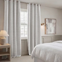 Madison Park Luna Grommet Top 100% Blackout Set of 2 Curtain Panel