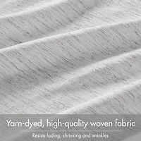 Madison Park Luna Grommet Top 100% Blackout Set of 2 Curtain Panel