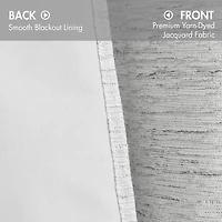 Madison Park Luna Grommet Top 100% Blackout Set of 2 Curtain Panel