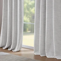 Madison Park Luna Grommet Top 100% Blackout Set of 2 Curtain Panel