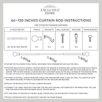 Exclusive Home Curtains Duke 1 Adjustable Curtain Rod