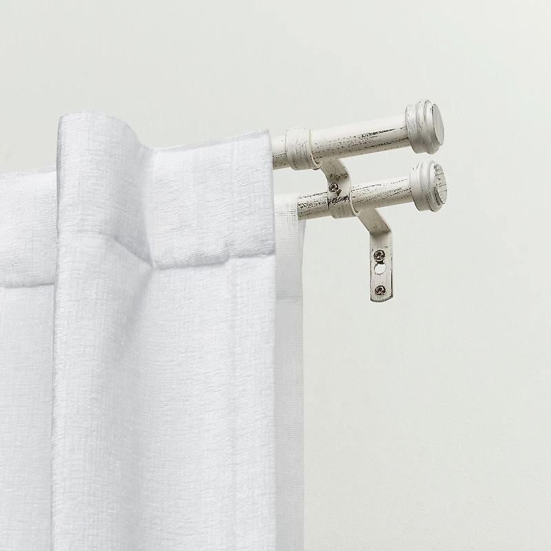 Exclusive Home Curtains Topper/Topper Double Curtain Rod