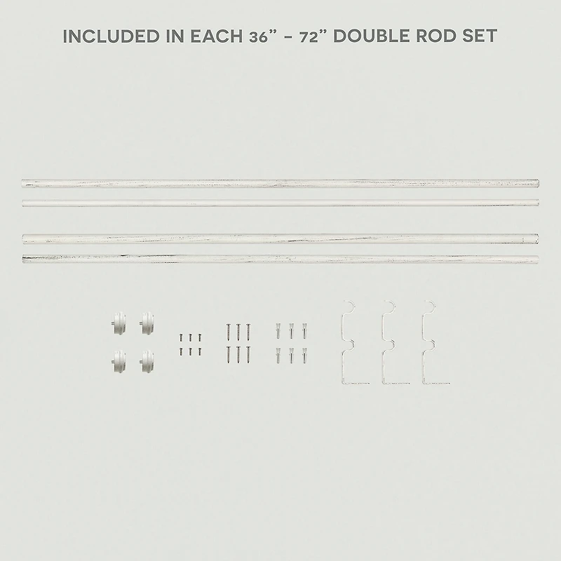 Exclusive Home Curtains Topper/Topper Double Curtain Rod
