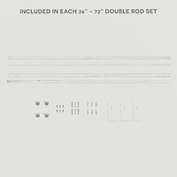 Exclusive Home Curtains Topper/Topper Double Curtain Rod