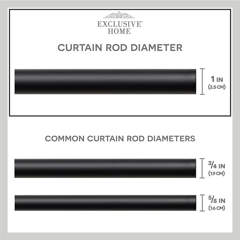 Exclusive Home Curtains Holden Wa 1 Adjustable Curtain Rod