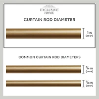 Exclusive Home Curtains Diana 1 IN Adjustable Curtain Rod