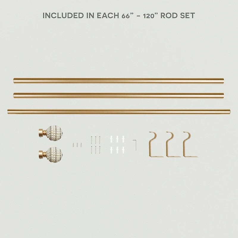 Exclusive Home Curtains Diana 1 IN Adjustable Curtain Rod