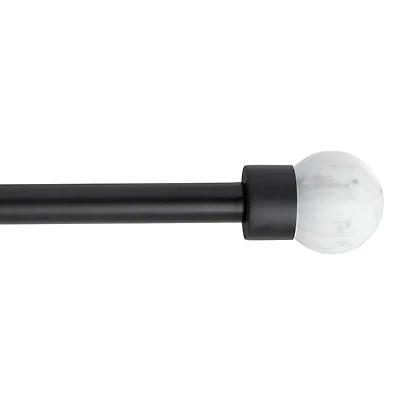 Town And Country Marbled Sphere 1 Adjustable Curtain Rod
