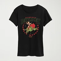 Womens Crew Neck Short Sleeve Regular Fit Graphic T-Shirt