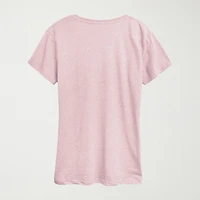 Womens Crew Neck Short Sleeve Regular Fit Ariel Graphic T-Shirt
