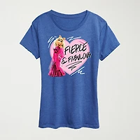 Womens Crew Neck Short Sleeve Regular Fit The Muppets Graphic T-Shirt