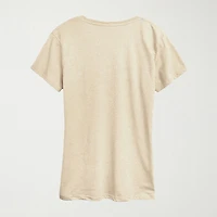 Womens Round Neck Short Sleeve Regular Fit Graphic T-Shirt