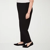 Alfred Dunner Classics Womens Straight Pull-On Pant