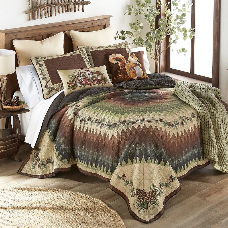 Donna Sharp Pine Circle 3-pc. Quilt Set