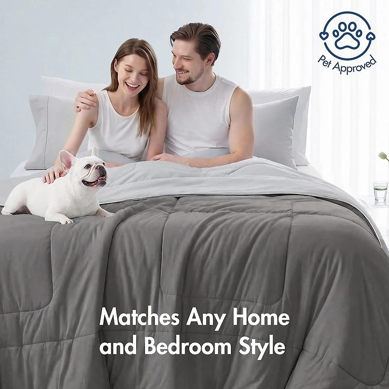 Madison Park Cooling Lightweight Easy Care Down Alternative Comforter Set