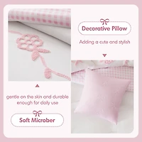 Intelligent Design Eloise Floral Bow Embroidered 6-pc. Lightweight Reversible Easy Care Comforter Set