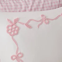 Intelligent Design Eloise Floral Bow Embroidered 6-pc. Lightweight Reversible Easy Care Comforter Set