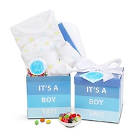 Alder Creek Its A Boy Baby Gift Box Food Set
