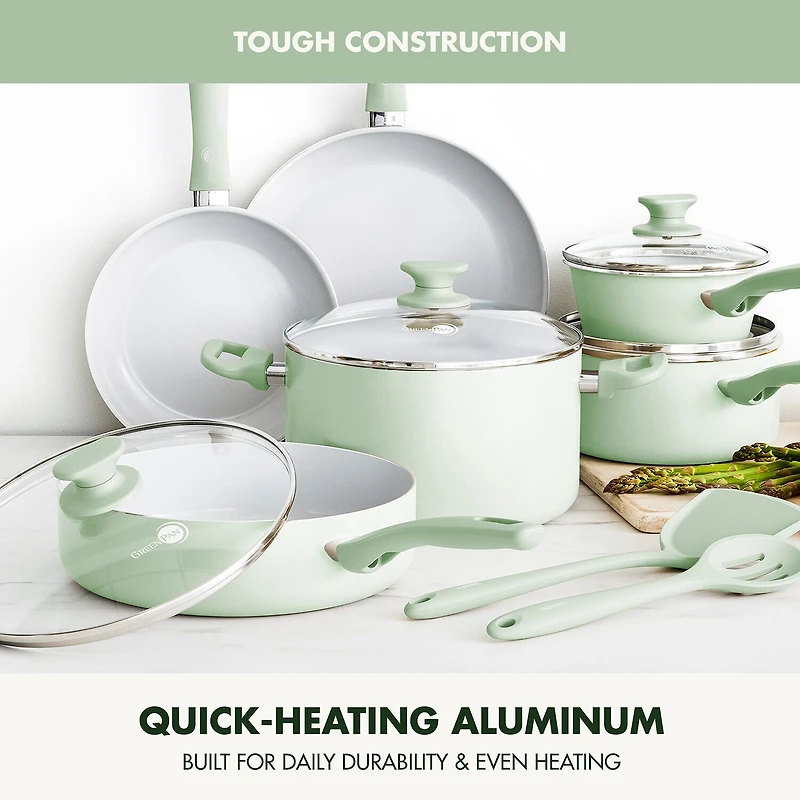 GreenPan Dover Ceramic 12-pc. Cookware Set