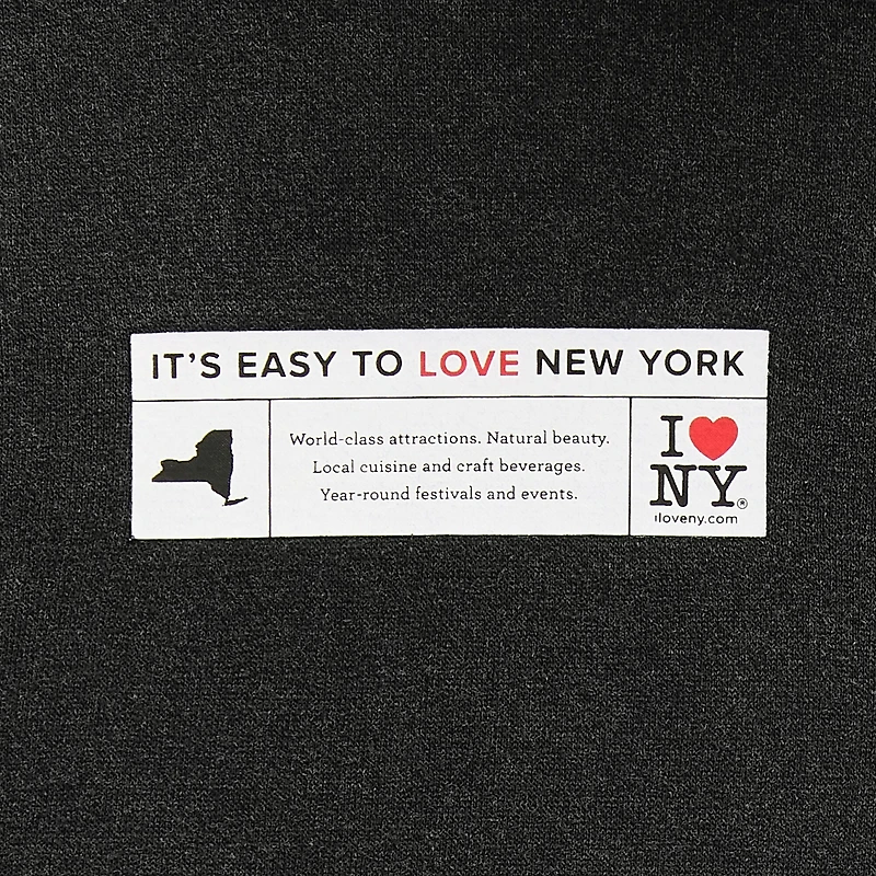 New York Womens Juniors Long Sleeve Fleece Hoodie