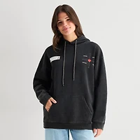 New York Womens Juniors Long Sleeve Fleece Hoodie
