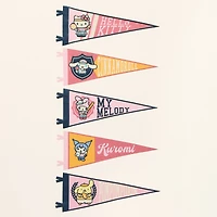Hello Kitty Pennant Oversize Tee Womens Juniors Crew Neck Short Sleeve Oversized Graphic T-Shirt