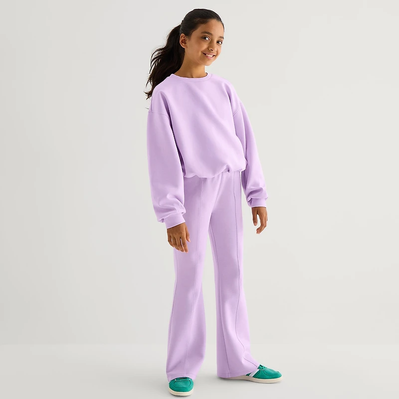 Xersion Little & Big Kid Girls Crew Neck Long Sleeve Sweatshirt