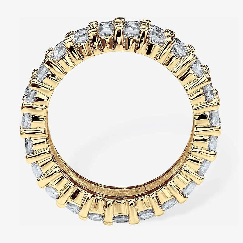 Womens 12MM Cubic Zirconia 14K Gold Over Silver Band