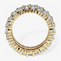Womens 12MM Cubic Zirconia 14K Gold Over Silver Band