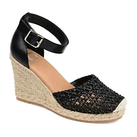 Journee Collection Sierra Womens Round Wedge Heel Pumps